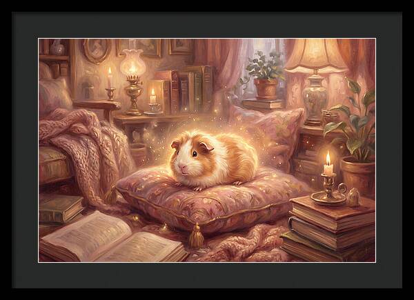 Guinea Pig In Cozy Setting