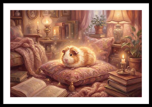 Guinea Pig In Cozy Setting