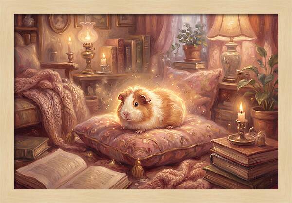 Guinea Pig In Cozy Setting