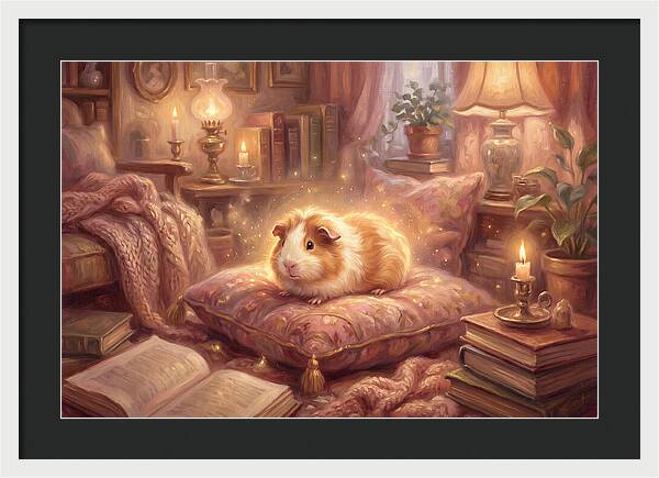 Guinea Pig In Cozy Setting