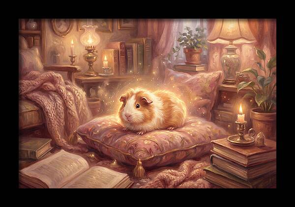 Guinea Pig In Cozy Setting