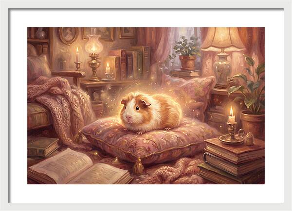 Guinea Pig In Cozy Setting