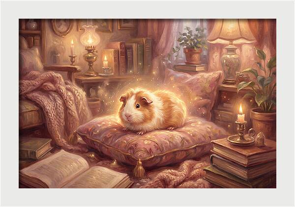 Guinea Pig In Cozy Setting