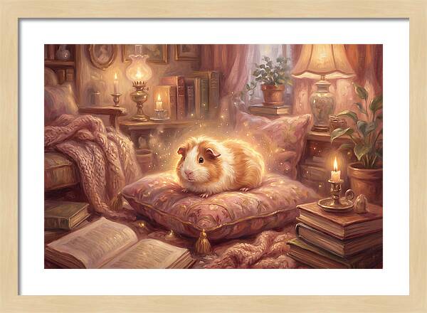Guinea Pig In Cozy Setting
