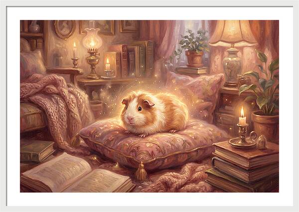 Guinea Pig In Cozy Setting