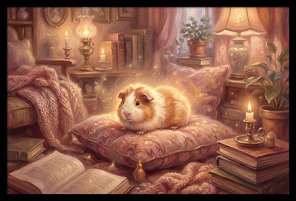 Guinea Pig In Cozy Setting