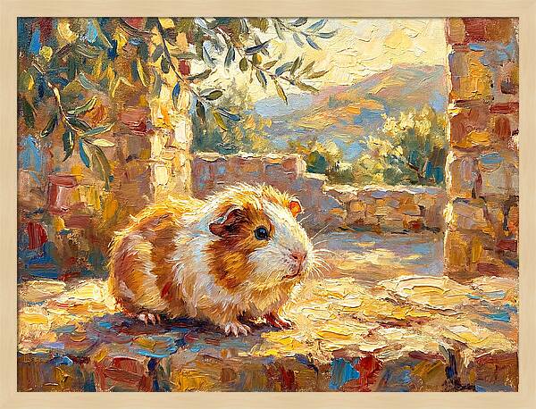 Guinea Pig In Mediterranean Light