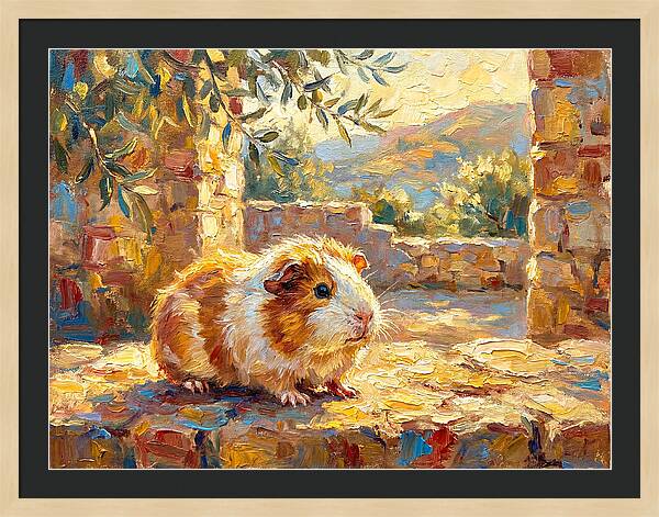 Guinea Pig In Mediterranean Light
