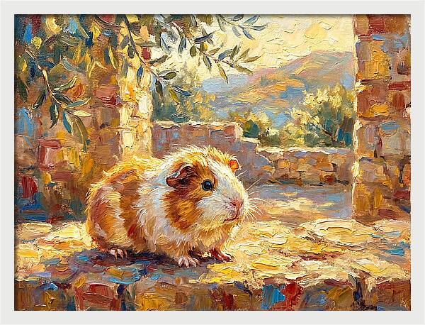 Guinea Pig In Mediterranean Light