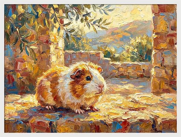 Guinea Pig In Mediterranean Light