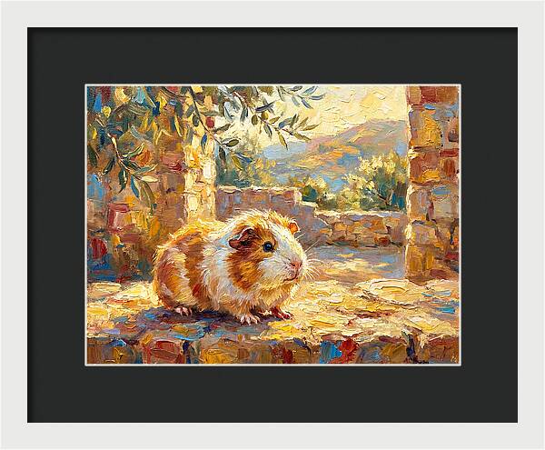 Guinea Pig In Mediterranean Light
