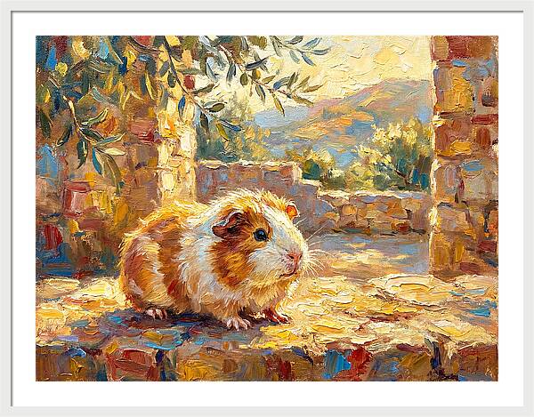 Guinea Pig In Mediterranean Light