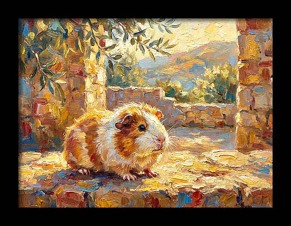Guinea Pig In Mediterranean Light