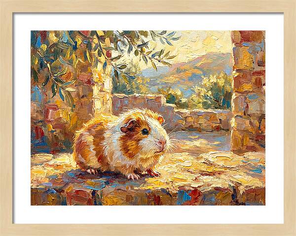 Guinea Pig In Mediterranean Light