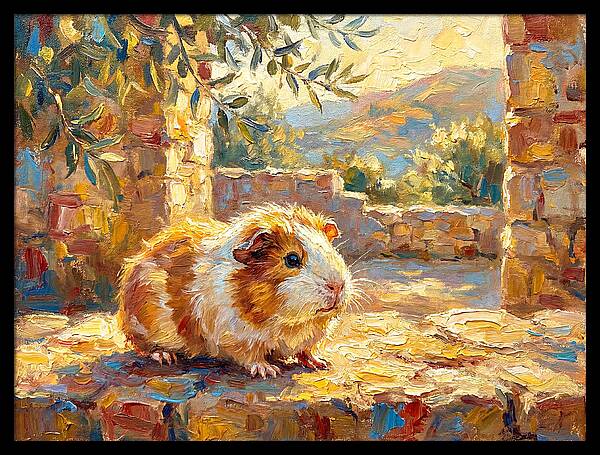 Guinea Pig In Mediterranean Light