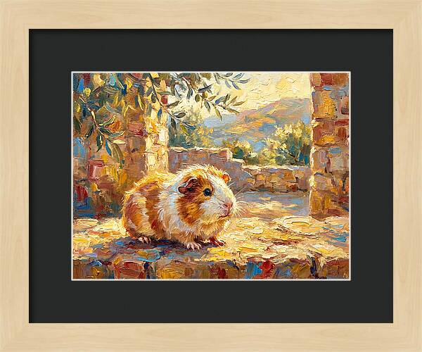 Guinea Pig In Mediterranean Light