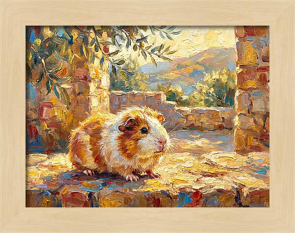 Guinea Pig In Mediterranean Light