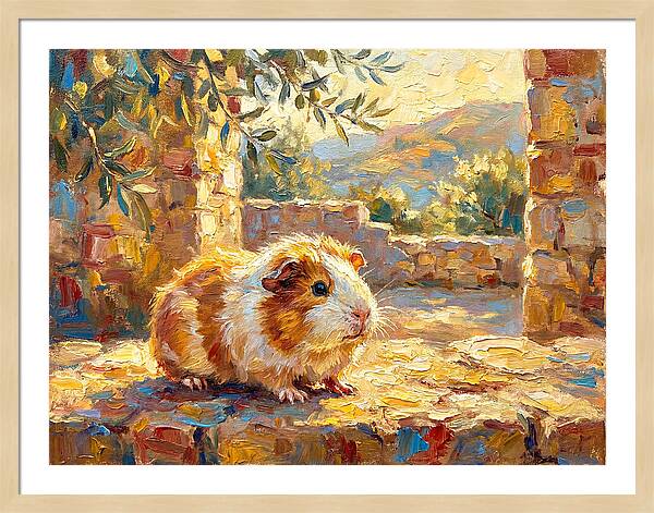 Guinea Pig In Mediterranean Light