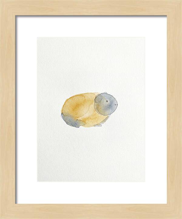 Guinea Pig Watercolor Illustration