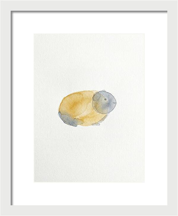 Guinea Pig Watercolor Illustration