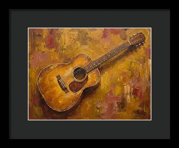 Guitar Against Warm Background