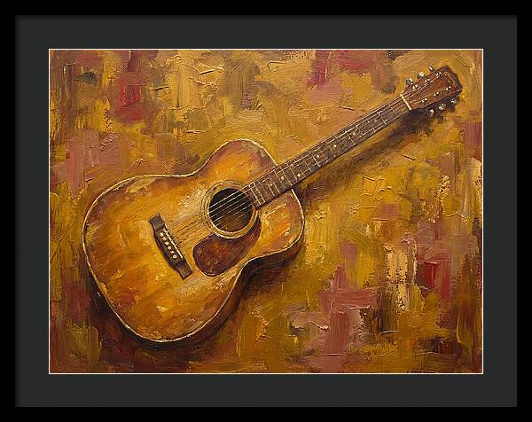 Guitar Against Warm Background