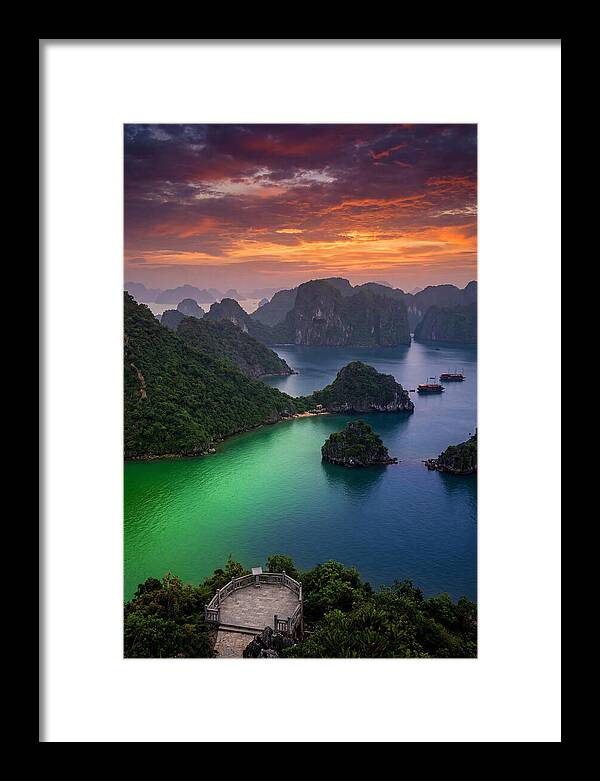 Ha Long Bay At Dusk