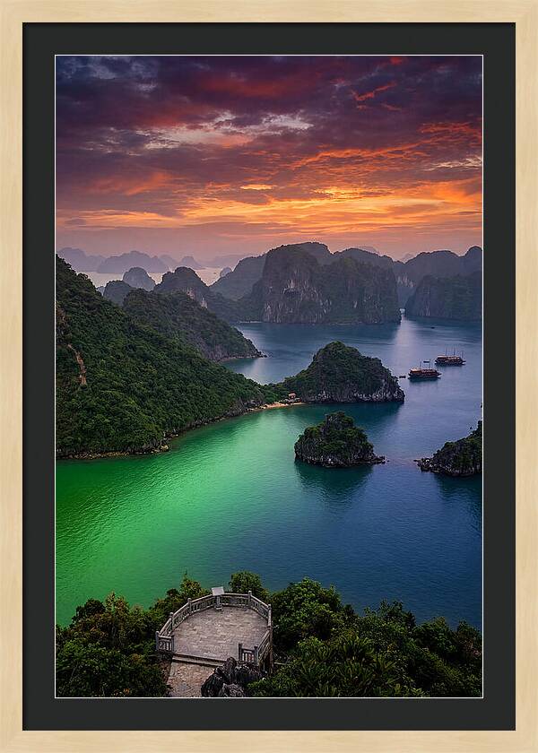 Ha Long Bay At Dusk