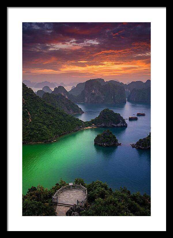 Ha Long Bay At Dusk