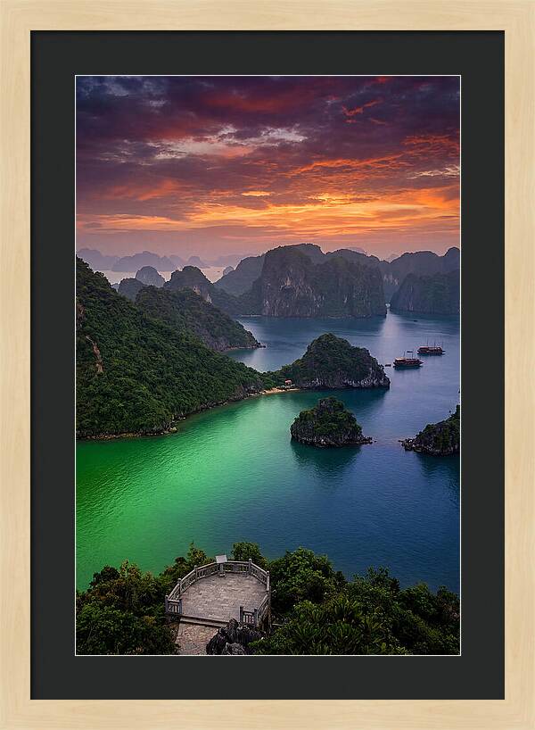Ha Long Bay At Dusk
