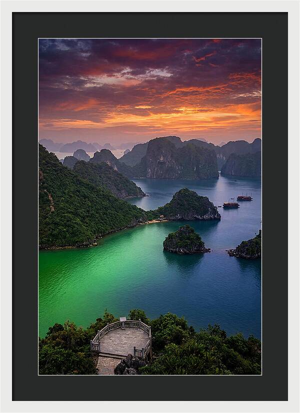 Ha Long Bay At Dusk
