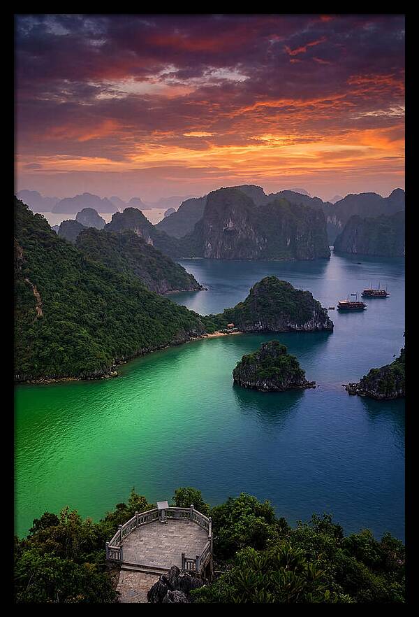 Ha Long Bay At Dusk