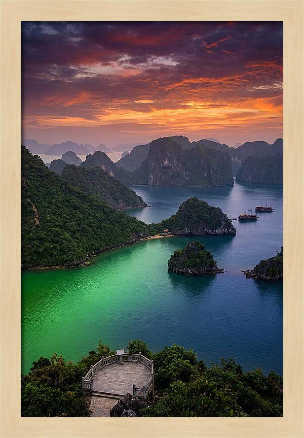 Ha Long Bay At Dusk