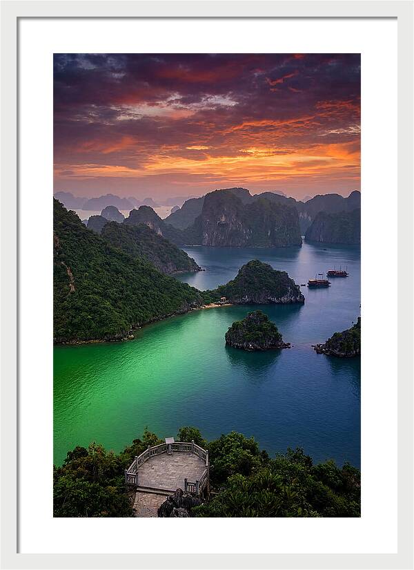 Ha Long Bay At Dusk