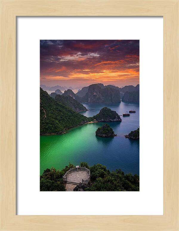Ha Long Bay At Dusk