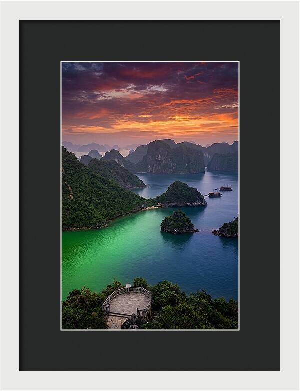 Ha Long Bay At Dusk