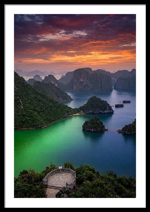 Ha Long Bay At Dusk