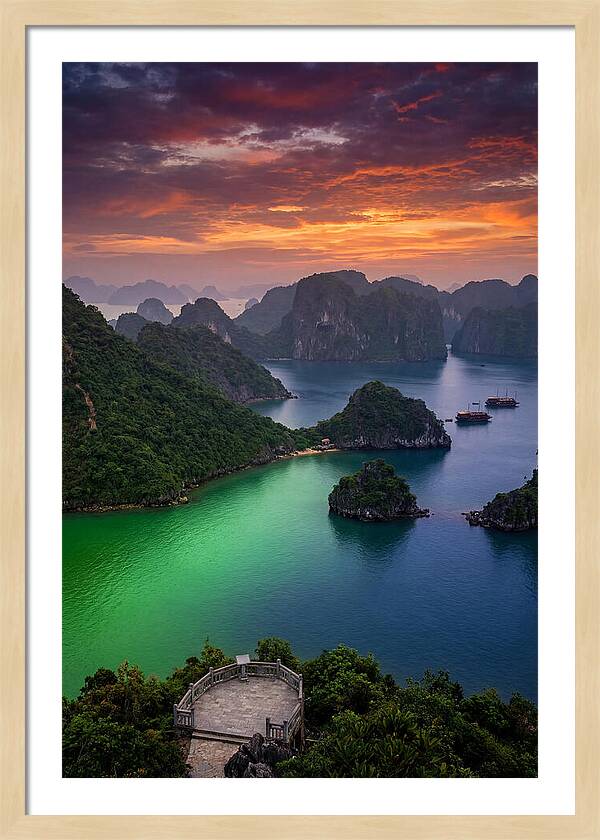 Ha Long Bay At Dusk