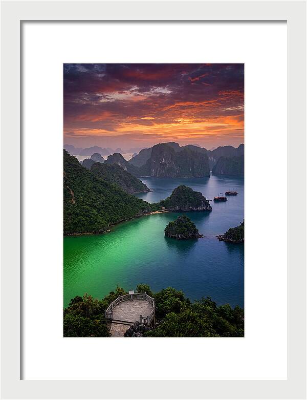 Ha Long Bay At Dusk