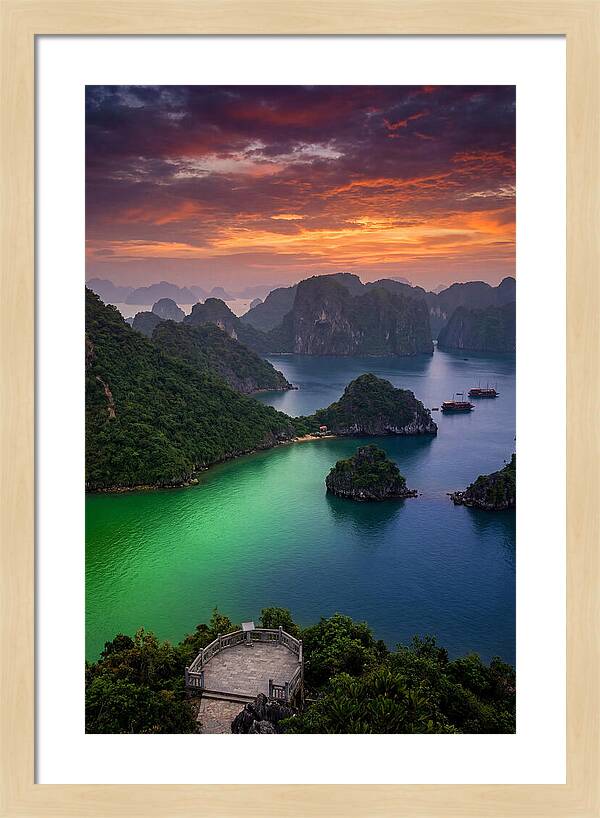 Ha Long Bay At Dusk