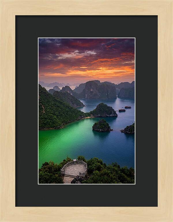 Ha Long Bay At Dusk