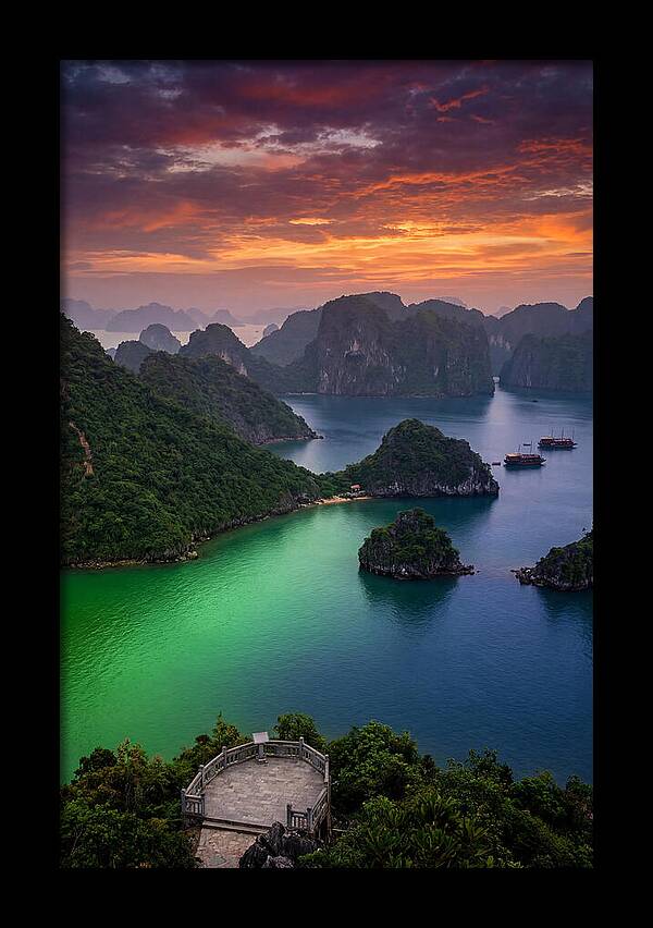 Ha Long Bay At Dusk