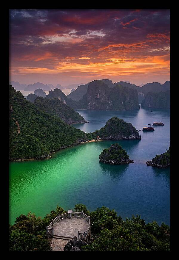 Ha Long Bay At Dusk