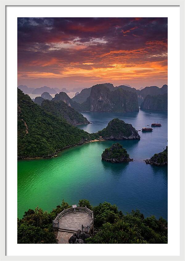 Ha Long Bay At Dusk