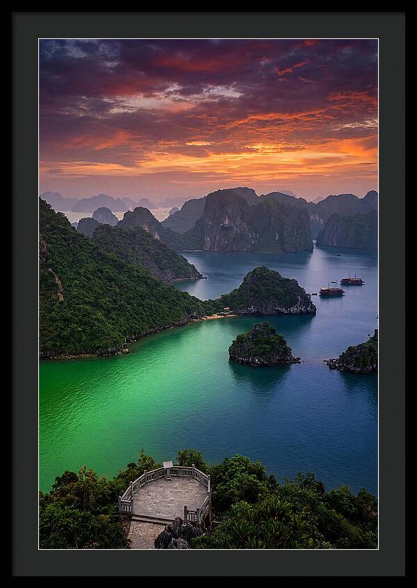 Ha Long Bay At Dusk