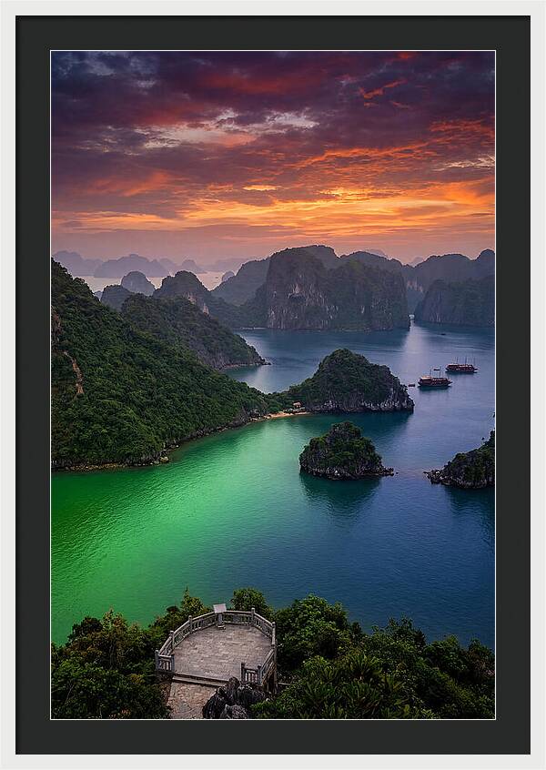 Ha Long Bay At Dusk