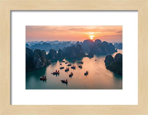 Ha Long Bay At Golden Hour