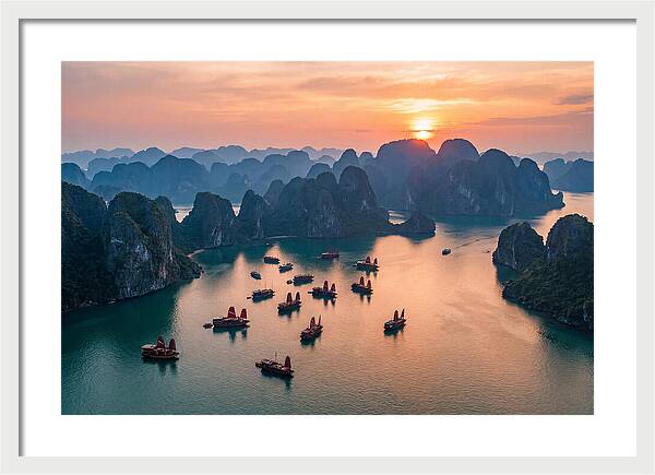 Ha Long Bay At Golden Hour