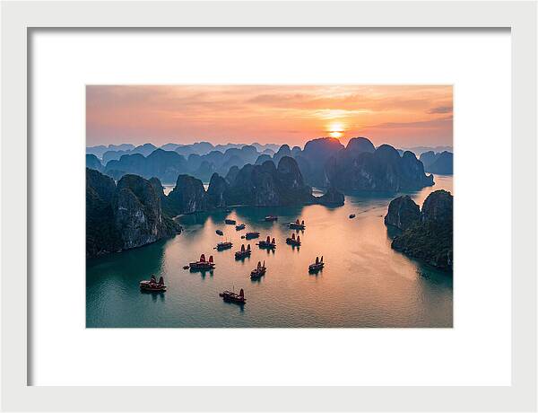 Ha Long Bay At Golden Hour
