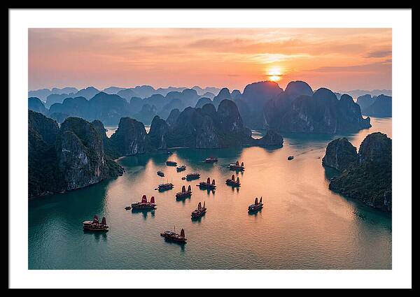 Ha Long Bay At Golden Hour